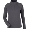 Custom Womens New Classics® Charleston Quarter-Zip Pullover Black Melange