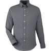 Custom Mens CrownLux Performance® Spencer Poplin Dress Shirt Graphite Melange
