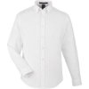 Custom Mens CrownLux Performance® Spencer Poplin Dress Shirt White