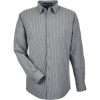 Custom Mens CrownLux Performance® Tonal Mini Check Woven Dress Shirt Graphite