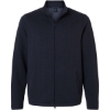 Custom Mens Berkley Textured Full-Zip Jacket Navy