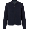 Custom Womens Berkeley Textured Full-Zip Jacket Navy