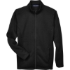 Custom Mens Bristol Full-Zip Sweater Fleece Jacket Black