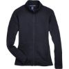 Custom Womens Bristol Full-Zip Sweater Fleece Jacket Black