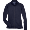 Custom Womens Bristol Full-Zip Sweater Fleece Jacket Navy