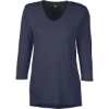 Custom Womens Perfect Fit™ Bracelet-Length V-Neck Top Navy