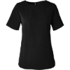 Custom Womens Perfect Fit™ Boat Neck Blouse Black