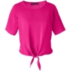 Custom Womens Perfect Fit™ Tie Front Blouse Crown Raspberry