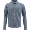 Custom Mens Eco Button Down Shirt Blue Rainbow