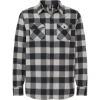 Custom Unisex Flannel Shirt Grey Heather/ Black