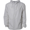 Custom Unisex Lightweight Quarter-Zip Windbreaker Pullover Jacket Smoke