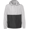 Custom Unisex Lightweight Quarter-Zip Windbreaker Pullover Jacket Smoke/ Graphite