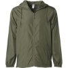 Custom Mens Lightweight Windbreaker Full-Zip Jacket Army