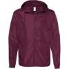 Custom Mens Lightweight Windbreaker Full-Zip Jacket Maroon