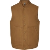 Custom Mens Insulated Canvas Workwear Vest Saddle