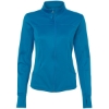 Custom Womens Poly-Tech Full-Zip Track Jacket Aster Blue