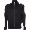 Custom Mens Lightweight Poly-Tech Full-Zip Track Jacket Black