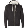 Custom Unisex Sherpa-Lined Hooded Sweatshirt Charcoal Heather