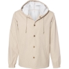 Custom Mens Water-Resistant Hooded Windbreaker Classic Khaki
