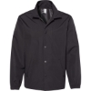 Custom Mens Water-Resistant Windbreaker Coach’s Jacket Black/ Black