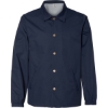 Custom Mens Water-Resistant Windbreaker Coach’s Jacket Classic Navy