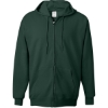 Custom Unisex Ultimate Cotton® Full-Zip Hooded Sweatshirt Deep Forest
