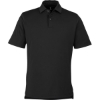 Custom Mens USA Made Tournament Solid Tech Polo Black