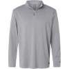 Custom Mens Team Issue Podium Quarter-Zip Pullover New Granite Heather