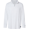 Custom Mens Team Issue Podium Quarter-Zip Pullover White