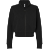 Custom Womens French Terry Full-Zip Jacket Black