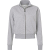 Custom Womens French Terry Full-Zip Jacket Heather Grey