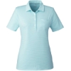 Custom Womens Fanshell Polo Crystal Blue