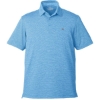 Custom Mens Destin Stripe Sankaty Polo Ocean Breeze