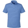 Custom Mens Bradley Stripe Sankaty Polo Maui Blue