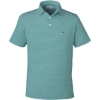 Custom Mens Bradley Stripe Sankaty Polo Sea Clay Green