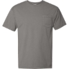 Custom Unisex Garment-Dyed Pocket T-Shirt Concrete Grey