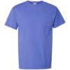 Custom Unisex Garment-Dyed Pocket T-Shirt Deep Forte Blue