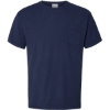 Custom Unisex Garment-Dyed Pocket T-Shirt Navy