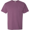 Custom Unisex Garment-Dyed Pocket T-Shirt Purple Plum Raisin