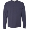 Custom Unisex Garment-Dyed Long Sleeve T-Shirt Anchor Slate