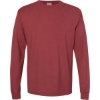Custom Unisex Garment-Dyed Long Sleeve T-Shirt Cayenne