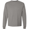 Custom Unisex Garment-Dyed Long Sleeve T-Shirt Concrete Grey
