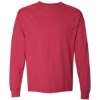 Custom Unisex Garment-Dyed Long Sleeve T-Shirt Crimson Fall