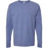 Custom Unisex Garment-Dyed Long Sleeve T-Shirt Frontier Blue