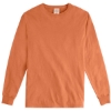 Custom Unisex Garment-Dyed Long Sleeve T-Shirt Horizon Orange