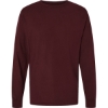 Custom Unisex Garment-Dyed Long Sleeve T-Shirt Maroon