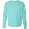 Custom Unisex Garment-Dyed Long Sleeve T-Shirt Mint