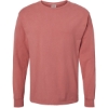Custom Unisex Garment-Dyed Long Sleeve T-Shirt Nantucket Red