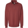 Custom Unisex Garment-Dyed Quarter-Zip Sweatshirt Cayenne