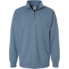 Custom Unisex Garment-Dyed Quarter-Zip Sweatshirt Saltwater